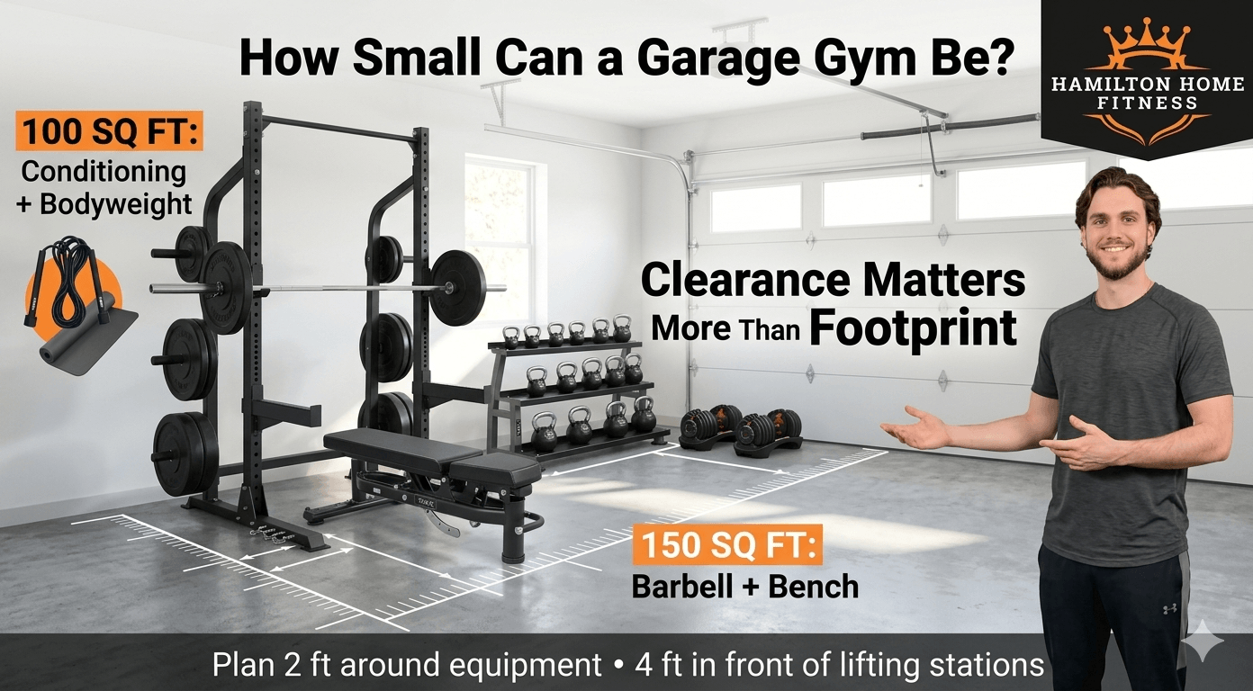 Garage Gym Layout by Square Footage (100-400 Sq Ft) Garage Gym Layout by Square Footage (100-400 Sq Ft)