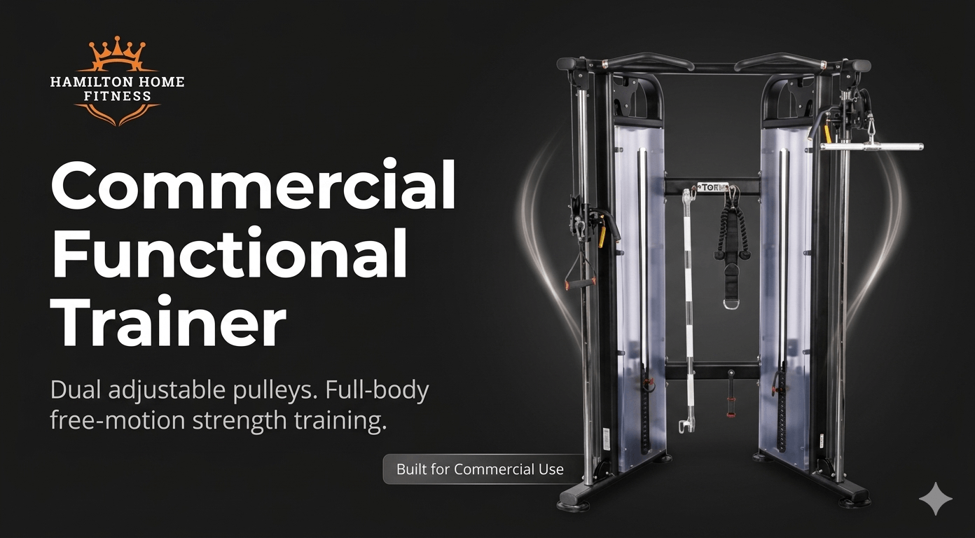 Choose commercial functional trainers and cable machines by space, pulley design, weight stacks, attachments, and training use.