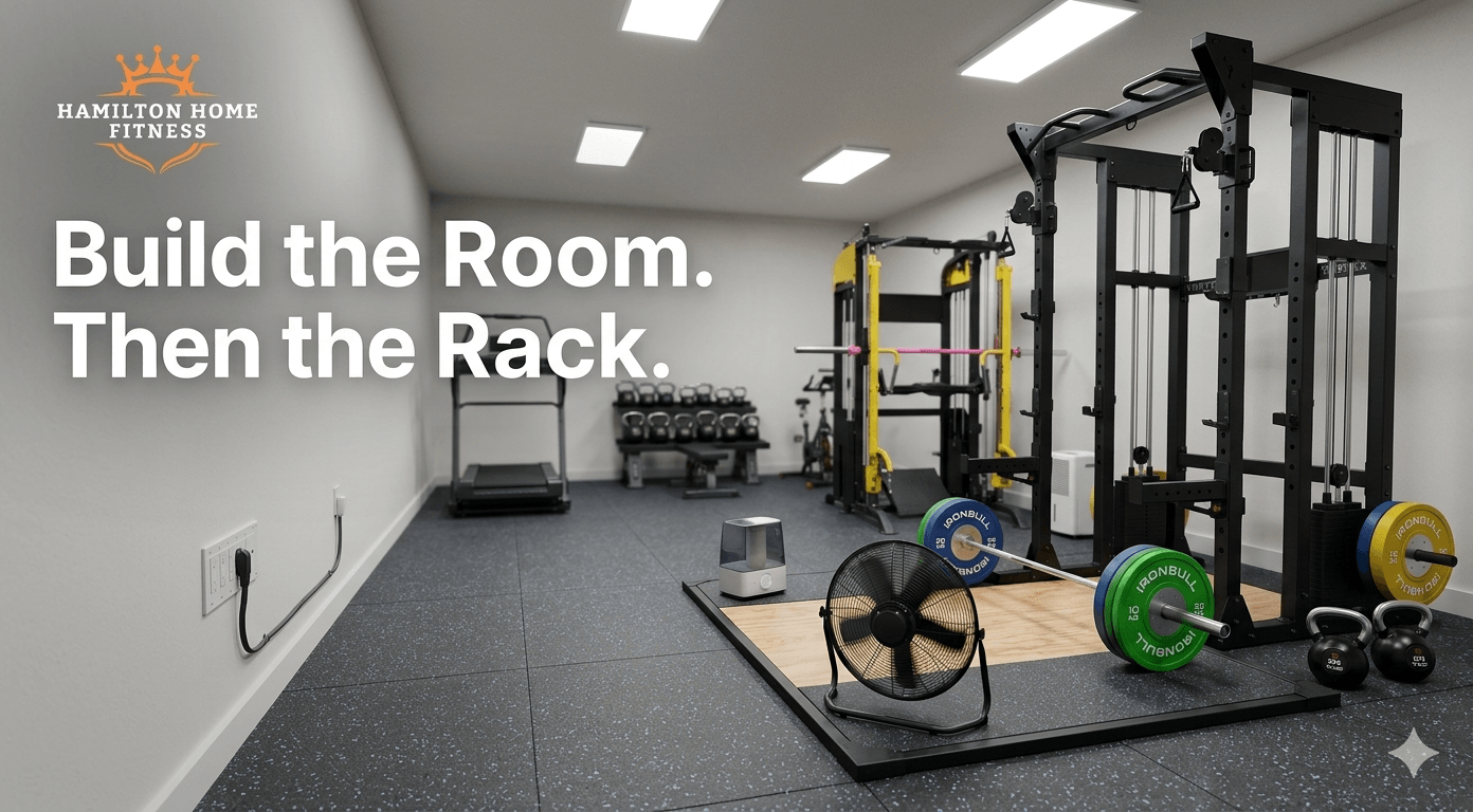 Learn how to build a home gym from scratch with a real equipment priority order, space planning tips, and budget tiers for any room or garage setup.