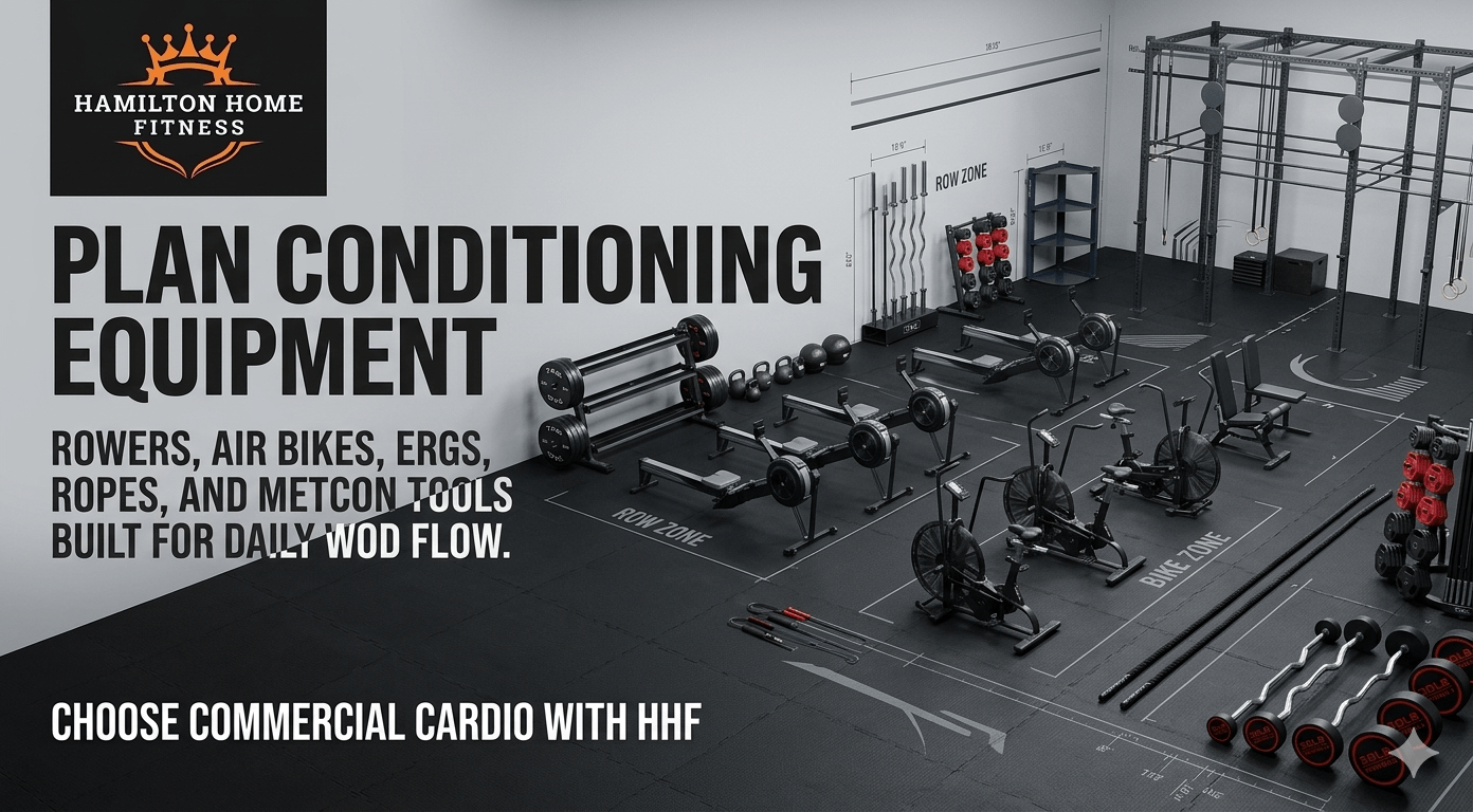 Outfit your CrossFit box with commercial-grade equipment. Shop rigs, barbells, bumper plates, rowers, and more. Plus, HHF's CrossFit rig design service builds your ideal box.