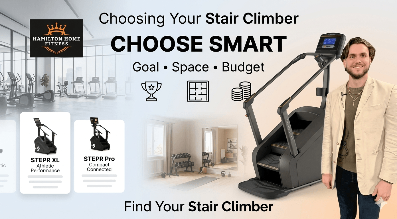 “CHOOSE SMART” “Goal • Space • Budget” “Find Your Stair Climber”