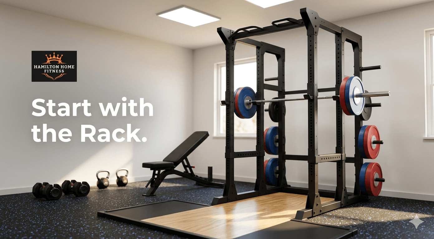 Learn how to build a home gym from scratch with a real equipment priority order, space planning tips, and budget tiers for any room or garage setup.