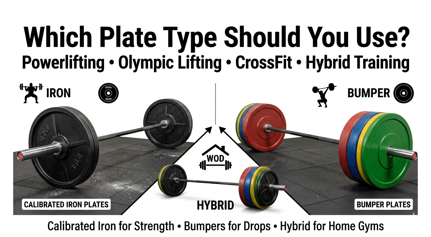 Bumper Plates vs Iron Plates: Best Use Cases by Training Style