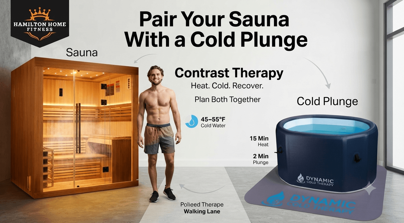 “Sauna” “Cold Plunge” “Contrast Therapy” “Heat. Cold. Recover.” “Plan Both Together” “Sauna” “Cold Plunge” “Contrast Therapy” “Heat. Cold. Recover.” “Plan Both Together”