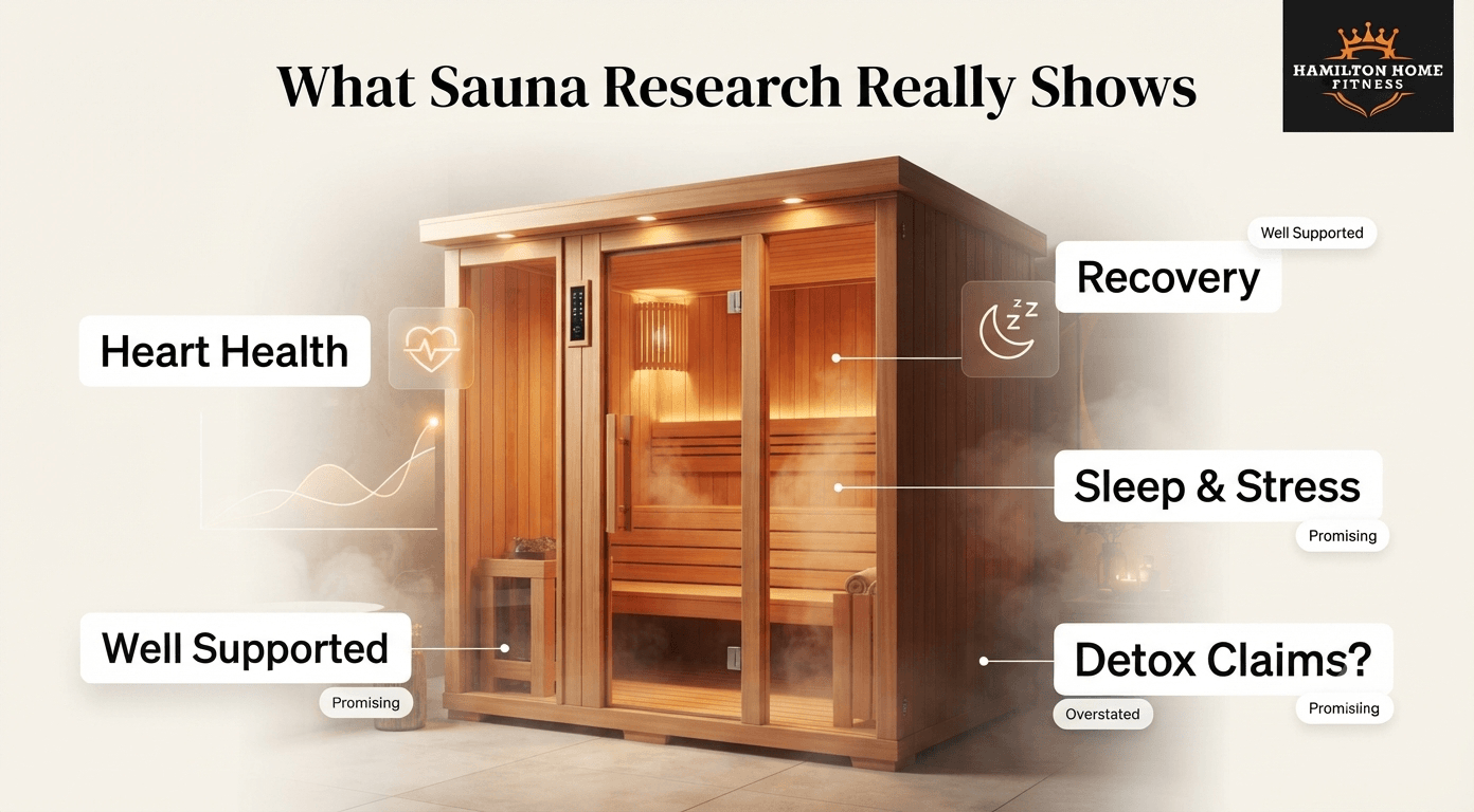 “Heart Health” “Recovery” “Sleep & Stress” “Detox Claims?” “Evidence-Based Sauna Guide” “Heart Health” “Recovery” “Sleep & Stress” “Detox Claims?” “Evidence-Based Sauna Guide”