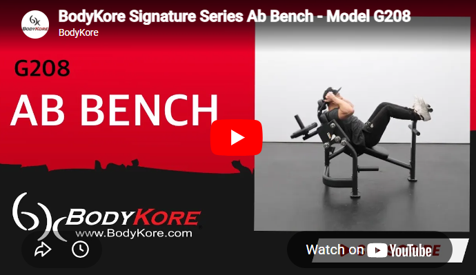 Shop the elite Ab Workout Bench for plate-loaded core training, commercial strength, and smooth crunch motion. Order now from Hamilton Home Fitness.