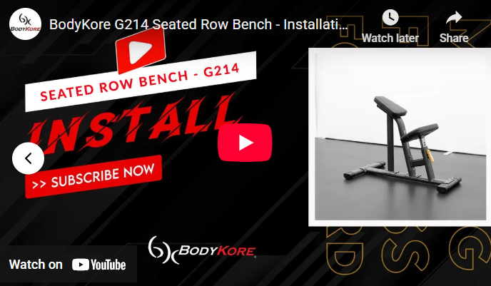 Buy the Seated Row Bench for commercial-grade stability, premium padding, and precise upper-body training. Shop now at Hamilton Home Fitness today.