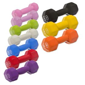 Body-Solid Tools BSTND Neoprene Dumbbells Sets (weight: 1-10)