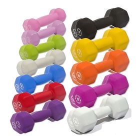 Body-Solid Tools BSTND Neoprene Dumbbells Sets (weight: 1-15)