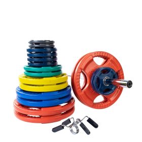 Body-Solid Tools ORCT Rubber Color Grip 2" Olympic Weight Sets (weight: 400 LB)