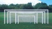 Bison ShootOut 4" Square Aluminum Permanent/Semi Permanent Soccer Goals