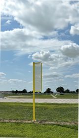Bison Aluminum Foul & Fair Poles (Type: 12' Direct Bury)