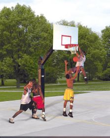 Bison Original Ultimate Playground Basketball Systems (Size/Width: 42x60 Steel)