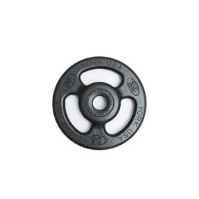 "ISO-GRIP"  Steel Composite Olympic Grip Plate - Black (weight: 35)