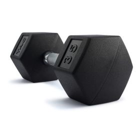 Tag Fitness HEX Rubber Dumbbell (weight: 5)