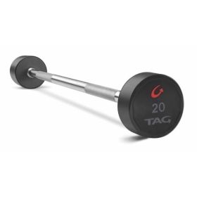 Tag Fitness Premium Ultrathane Fixed Barbell with straight handle (weight: 20)
