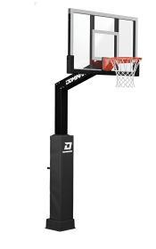 Dominator 60 Inch In-Ground Basketball Hoop (Color: Black)