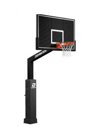 Dominator Pro 72″ Basketball Hoop – Shatterproof Backboard (Color: Black)