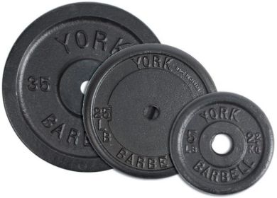 YORK 1" Std Contour Cast Iron Plate - Black (weight: 25)